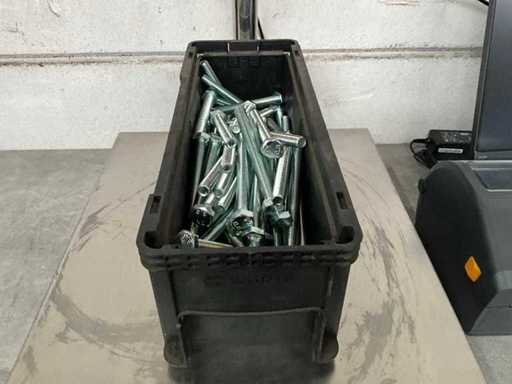 Würth 9.52 kg Zeskant tapbout M12 x 120 in stapelbare bak