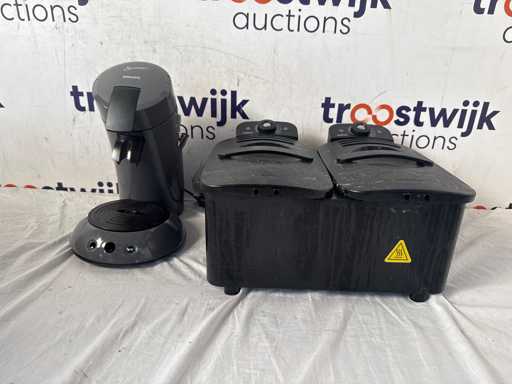 Philips Senseo 6553/50 - koffiepadmachine + Inventum GF461B – Friteuse