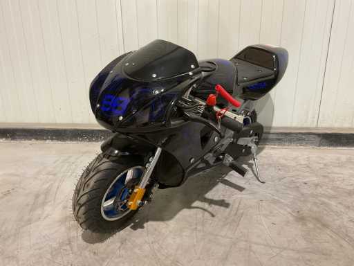 Mini moto tascabile Ultra Motocross 2025 blu