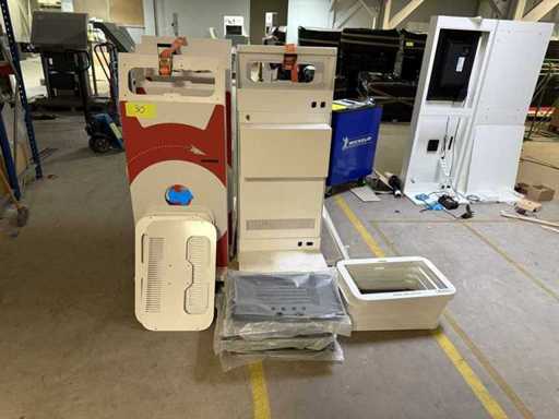 ViewSonic - VSD243-BKA-EV0 - Set complete terminals die worden gemonteerd met nieuwe touchscreens en ticketprinters (6x)