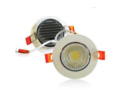 50 x Recessed LED Downlight – 7W – Rotatable – 6500K Cold White 