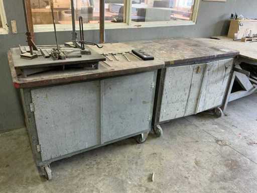 Mobiele werkplaatskast (2x)