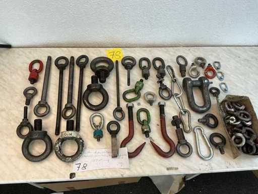 Jot assortment eye bolts/tension hooks etc.