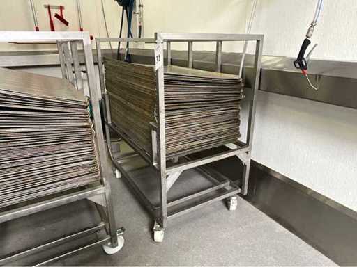 Chariot à plaques + plaques