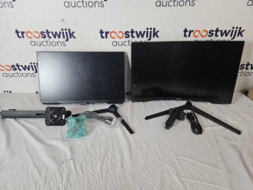 Samsung Odyssey G5 G55C - OHD-monitor 32 + Samsung Odyssey G4 LS27BG400EUXEN 