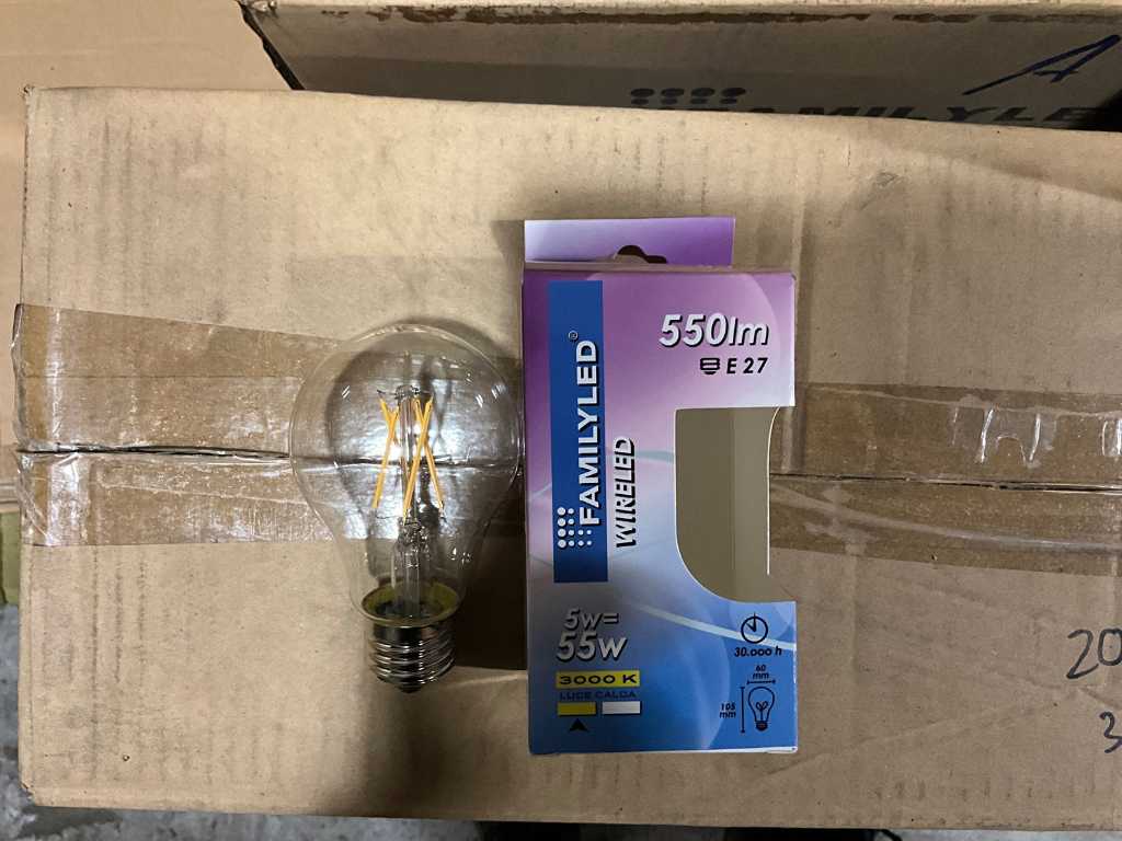 Famille LED - FLA6053W - Ampoule LED E27 3000K 550LM (552x)