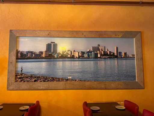 Picture framed (Cuba) 136x310cm