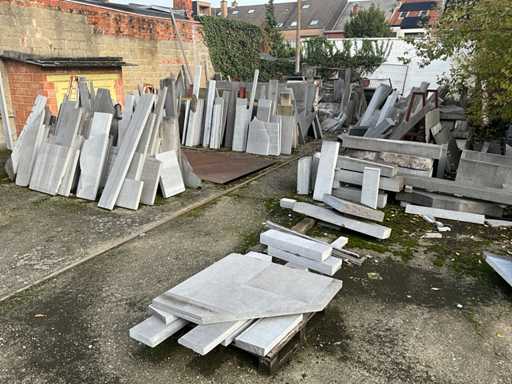 Partij blauwsteen/natuursteen