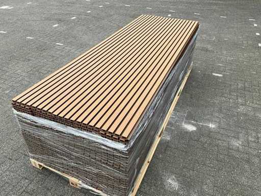 Composite - façade cladding rhombus profile oak (135x)