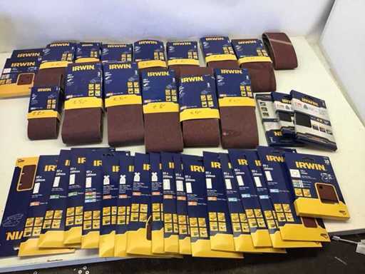 Lot Irwin Assorted Sandpaper 128 Packungen | Neu