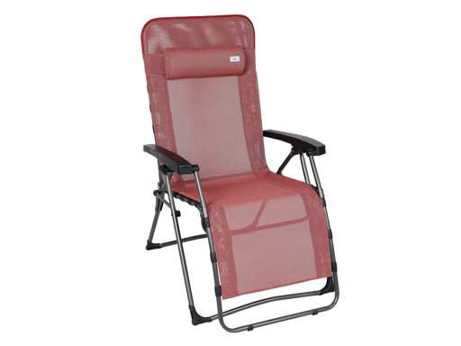 XL Infinity Verstelbare Relaxstoel in textiel, Ongeveer afmetingen: 74 x 97 x 50/120 cm - Rood