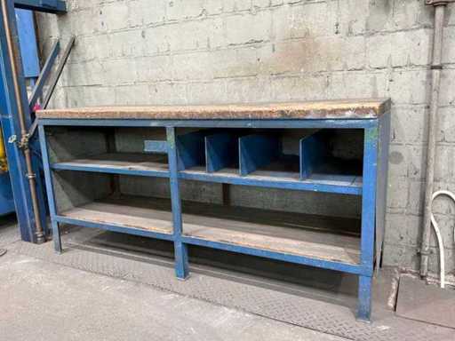 Banco da lavoro in acciaio