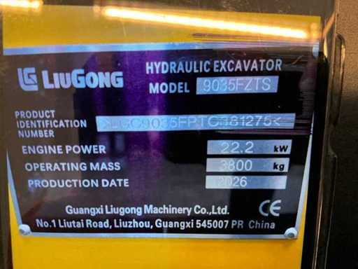 2026 LiuGong 9035FZTS Mini Excavator