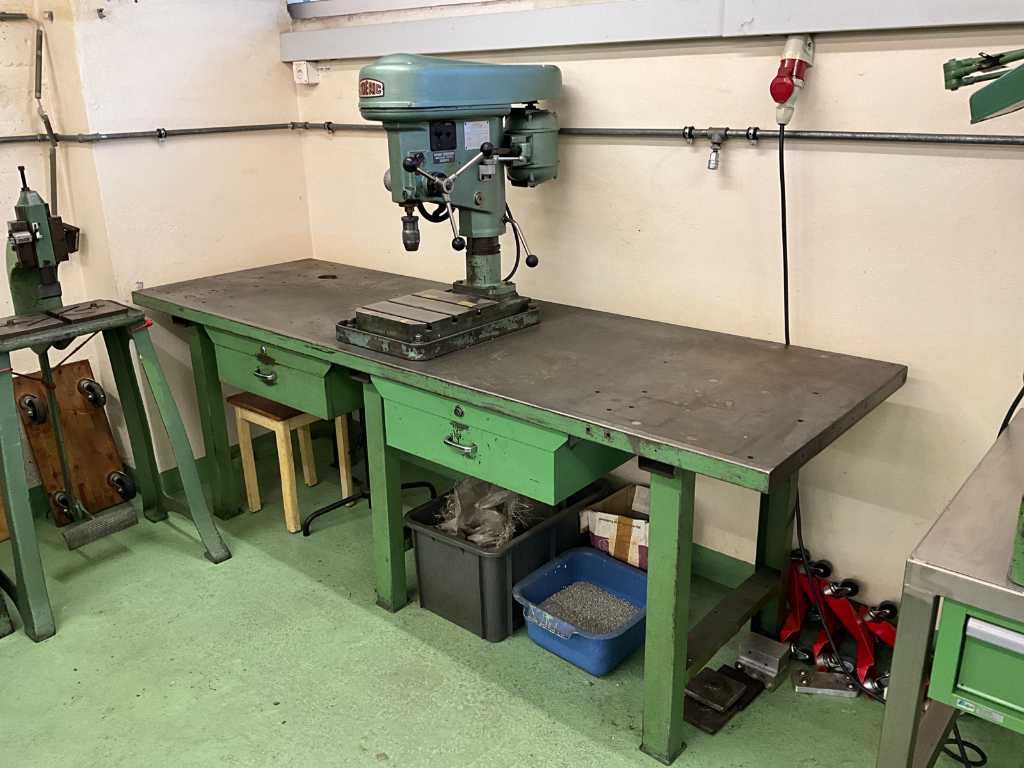 Syderic S 115 Column Drill with Workbench