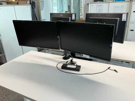 BENQ / LENOVO Monitor/Dockingstation Set (2x)