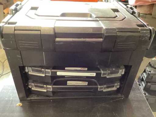 Funda de herramientas Förch/Sortimo LS-BOXX 306 G incluyendo 2 x i-BOXX 72 con anillos de presión y fundas extensibles