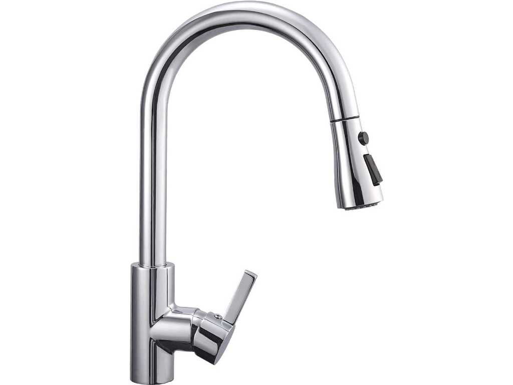5 Kitchen faucet chrome with pull-out spout chrome