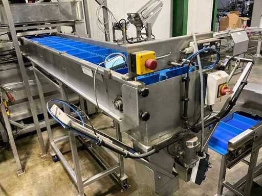 Connects step belt conveyor