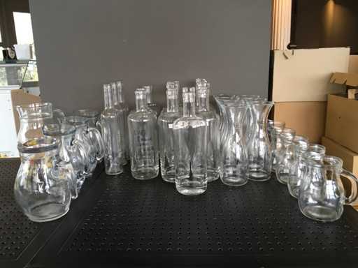 Lot Carafes en verre