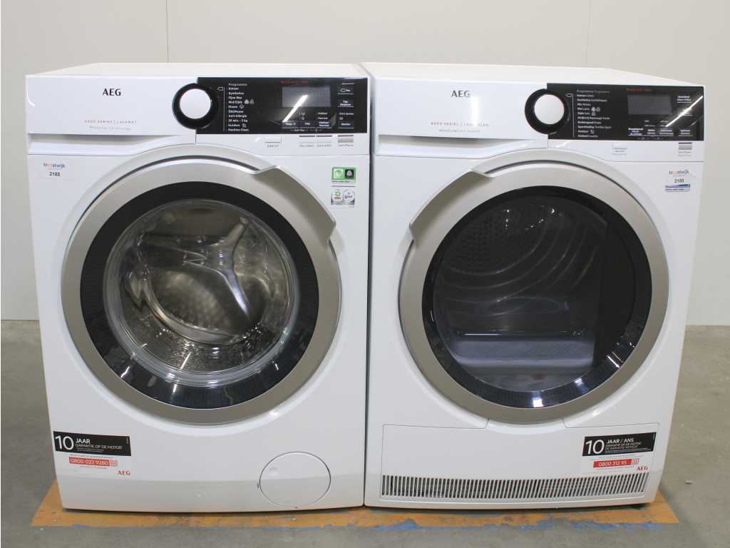 AEG 6000 Serie | Lavamat ProSense Technology Waschmaschine & AEG 8000 Serie | Lavatherm AbsoluteCare System Trockner