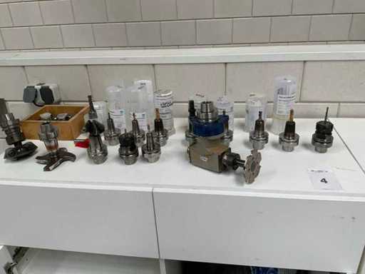 Leitz HSK-A63 Diverse freesopnames met tooling