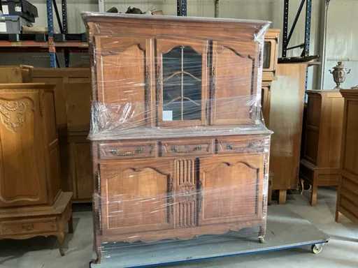 Vintage ladekast/vitrinekast