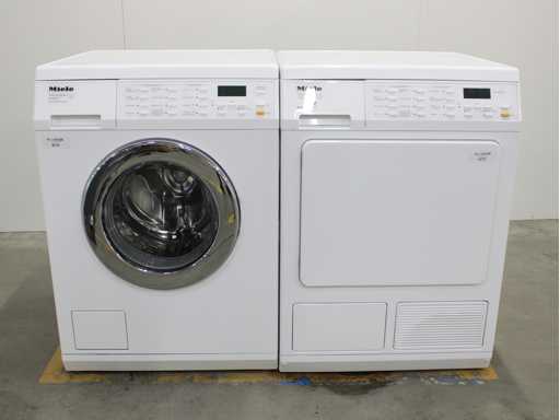 Miele W 5933 SoftCare System Wasmachine & Miele T 8937 WP SoftCare System EcoComfort Wasdroger