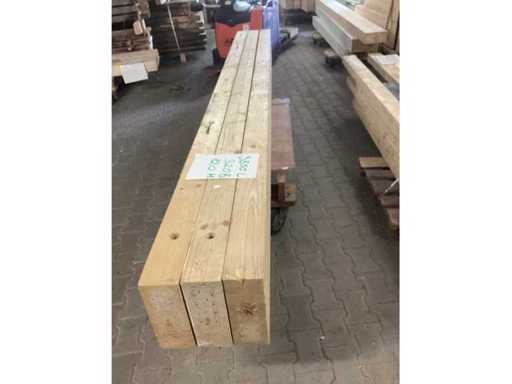 #2003# 3 x Glulam beams, glulam beams, 380cm x 32cm x 12cm used from double-decker construction 