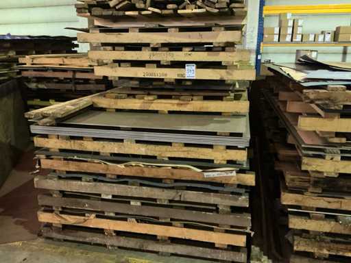 Batch of various metal sheet material