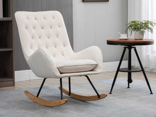 Fauteuil à bascule -- Pieds en Bois