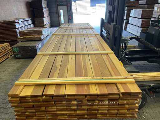 Planches Ipé de Guyana Grade Country 4500x90x18mm (134x)