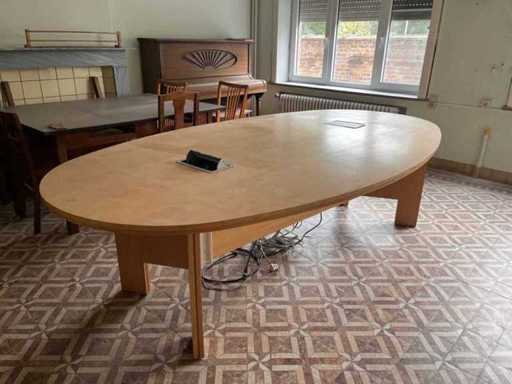 Ovalen vergadertafel