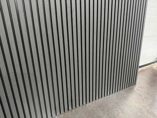 Composiet wandpaneel zwart geborsteld (25x)