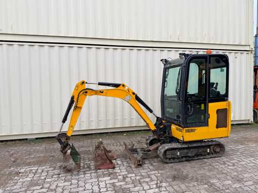 JCB - 16C-1 - 2022 - Minibagger - 3 x Löffel