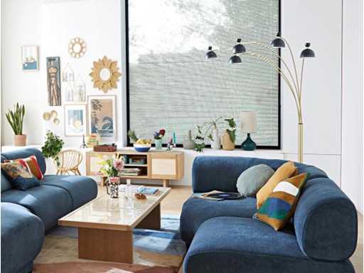 Metalen vloerlamp met meerdere boog - zwart