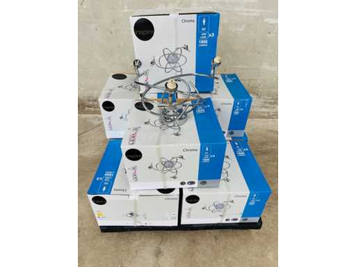 INSPIRE Chroma (x2) - Plafondlamp met 3 spotlights - 1800 lumen lampen inbegrepen