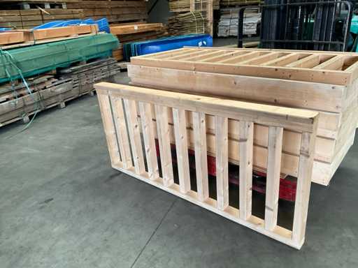 Spruce balustrade fencing - 157x73x9 cm (2x)