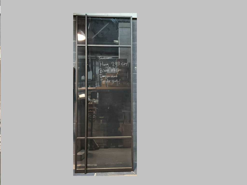 Zaprojektuj przemysłowe metalowe drzwi obrotowe 107x293cm