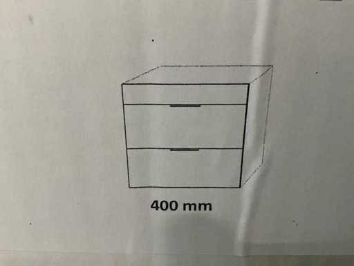 Beta B-OBL400-WN Mobilier de salle de bain T-Concept (3x)