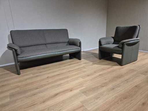 Leolux - Catalpa set - 2,5 zits Bank + Fauteuil (2x)