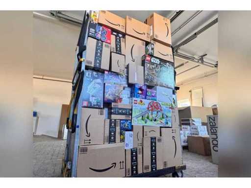 Amazon, Lego și altele - palet de jucării cu pachete Amazon