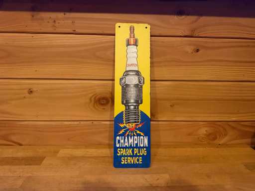 Metal advertising sign 40x10cm