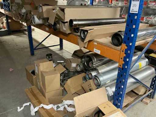 Batch of smoke exhaust ducts and accessories