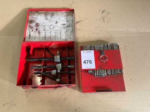 Zestaw wyciągających łożyska kulkowych Facom NU-U15/75