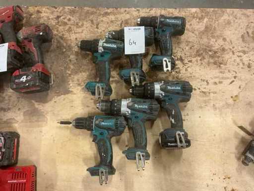 Makita Accu Boormachine (6x)