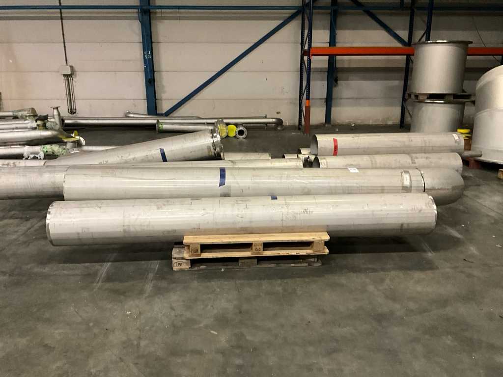 Batch of stainless steel piping