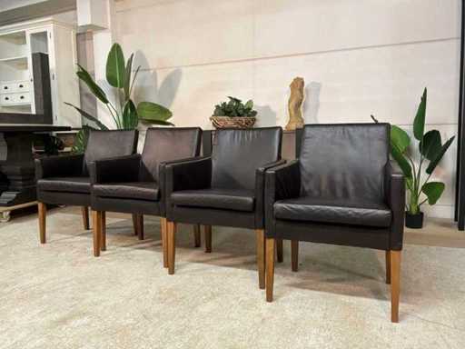 Simon leren Eetkamerstoel (4x)