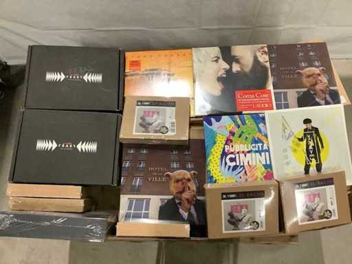 Paleta płyt LP, CD i DVD