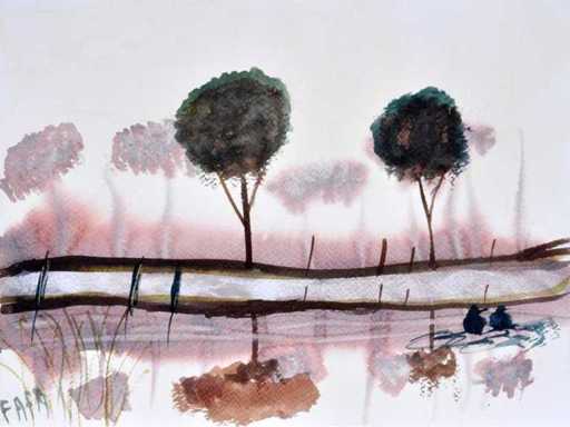 FAFA - Waterscape - watercolor 