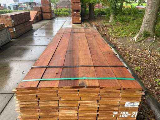 Guyana Teak Beschoeiingsplanken 4500x150x20mm (66x)